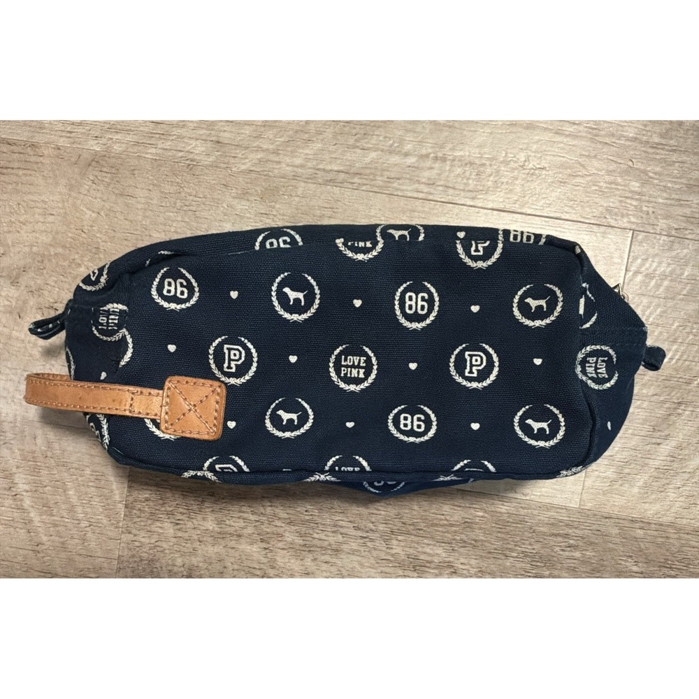 Victoria's Secret PINK Makeup School Pencil Bag Pouch Travel Cosmetics Bag